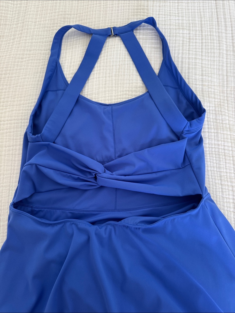 Amazon Royal Blue Halter Mini Dress - Picture 3 of 3